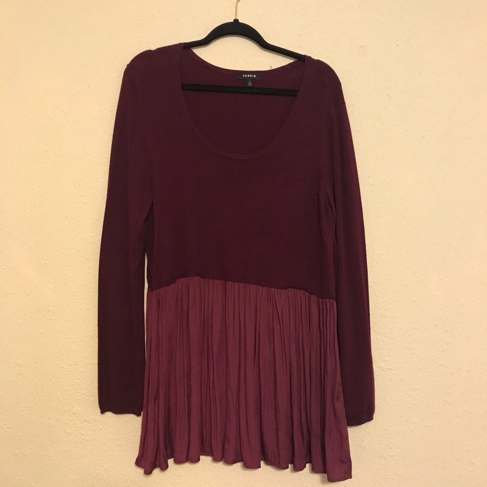 Torrid Cranberry Sweater